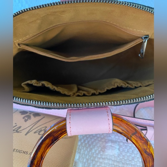 Patricia Nash-Blush Pink•Wavy Woven• Meldola c/b Satchel•NWT! - Picture 7 of 11